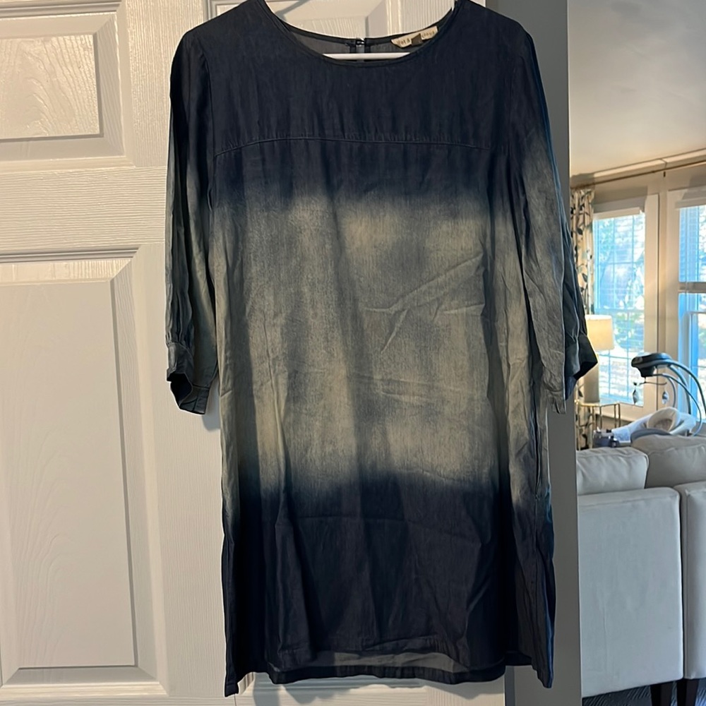 Ombré denim boutique dress. Size L. Worn once.